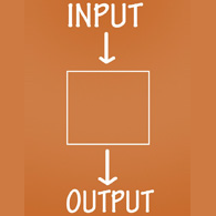 graphic showing input and output